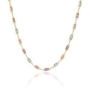 Unique gemstone necklace